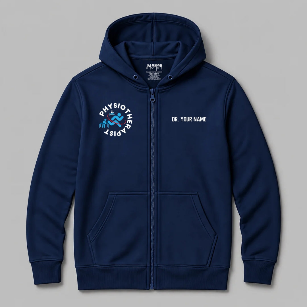Definition Of Physiotherapist - Personalized Unisex Zip Hoodie