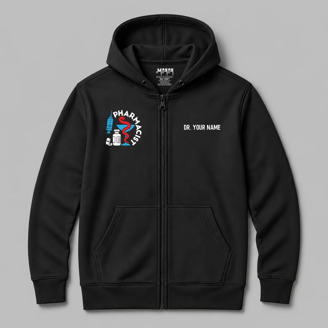 Definition Of Pharmacist - Personalized Unisex Zip Hoodie
