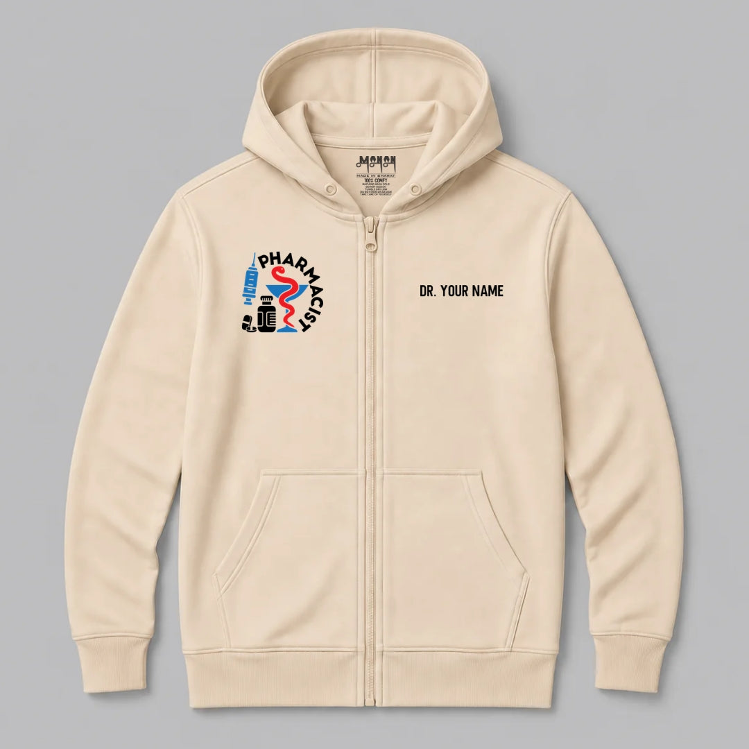 Definition Of Pharmacist - Personalized Unisex Zip Hoodie