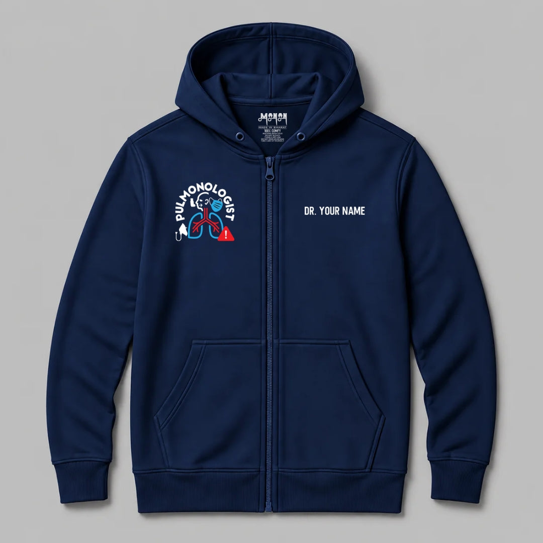 Definition Of Pulmonologist - Personalized Unisex Zip Hoodie