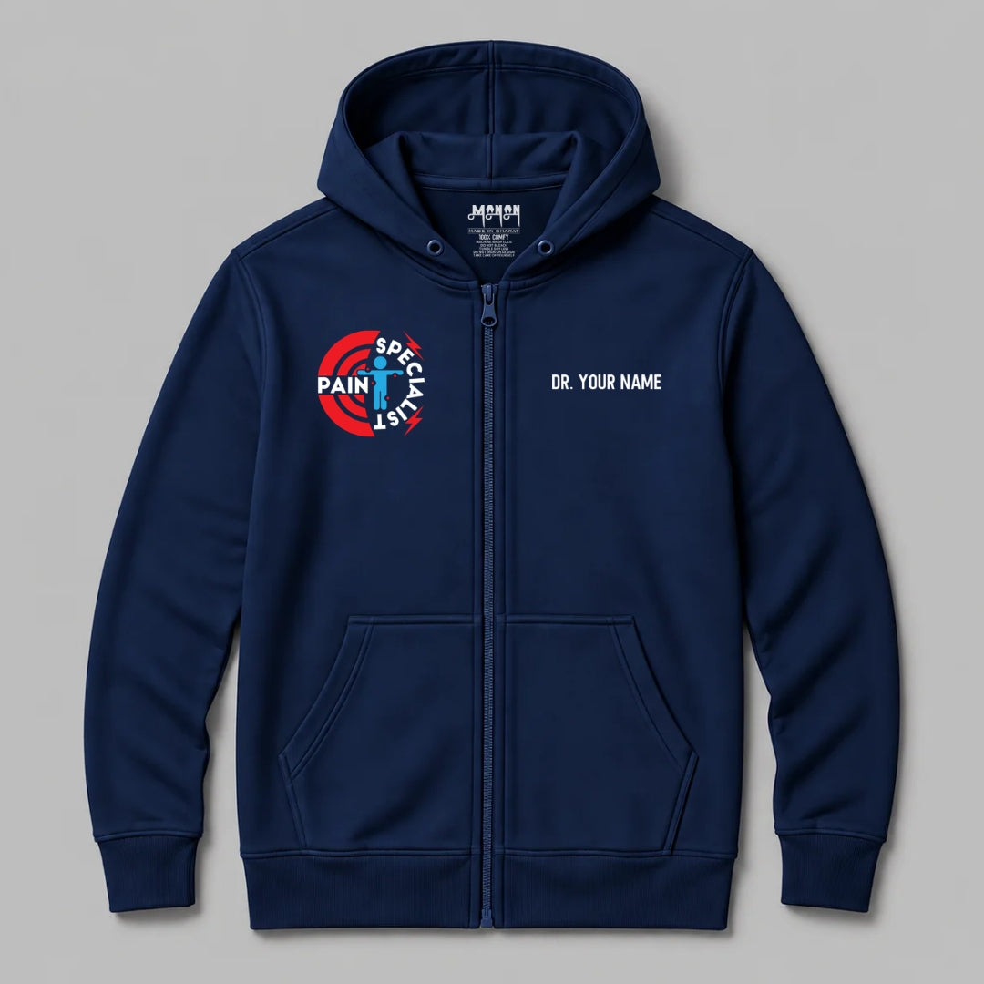 Definition Of Pain Management Specialist - Personalized Unisex Zip Hoodie
