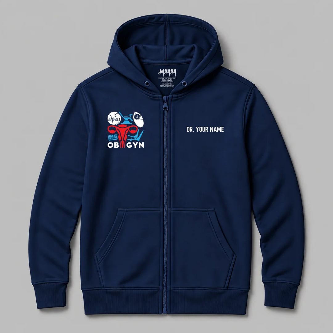 Definition Of Ob-Gyn - Personalized Unisex Zip Hoodie
