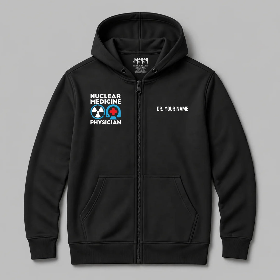 Definition Of Nuclear Medicine Physician - Personalized Unisex Zip Hoodie