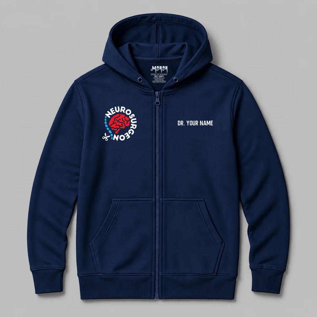 Definition Of Neurosurgeon - Personalized Unisex Zip Hoodie