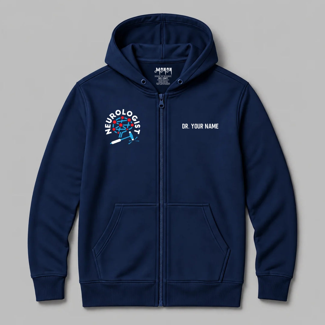 Definition Of Neurologist - Personalized Unisex Zip Hoodie
