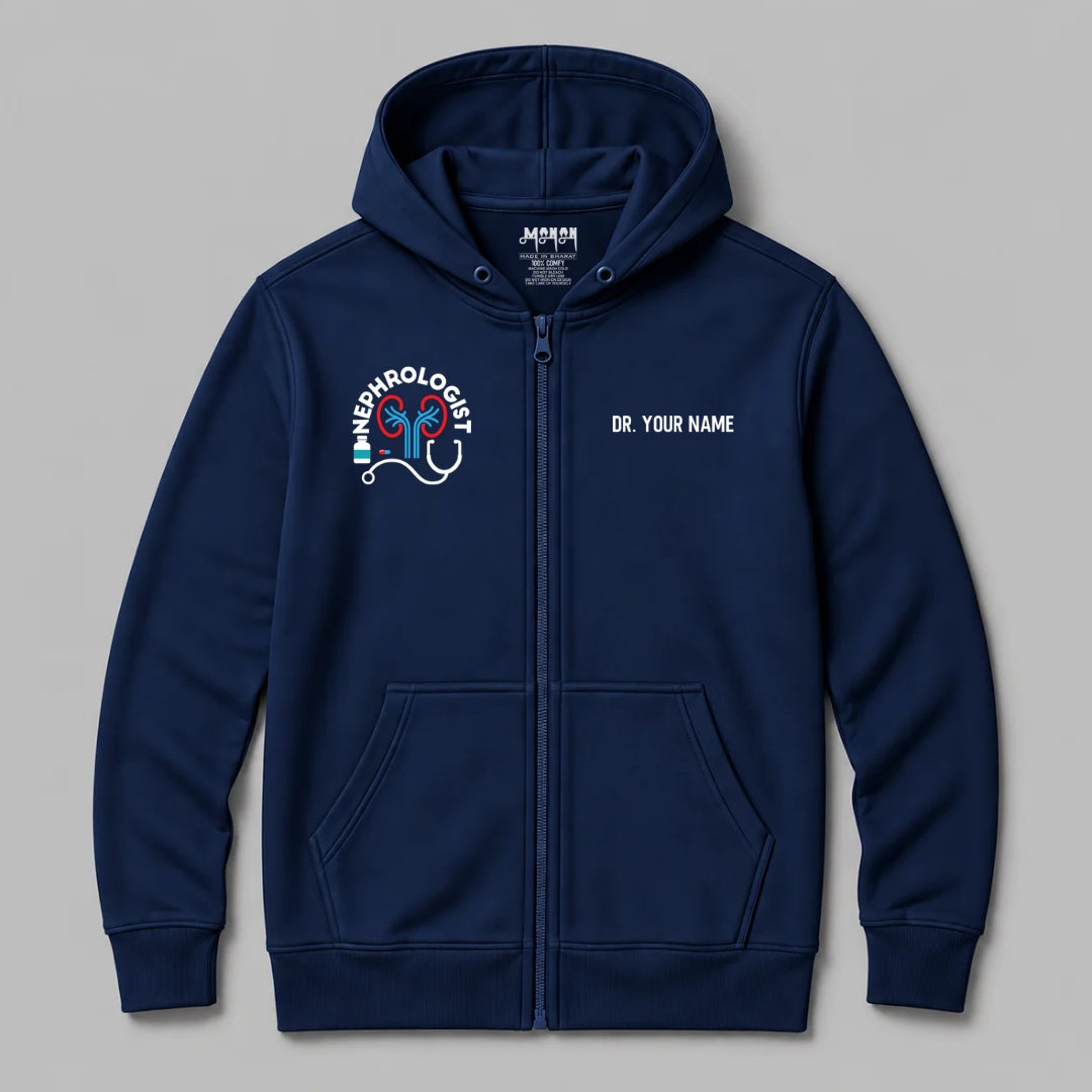 Definition Of Nephrologist - Personalized Unisex Zip Hoodie