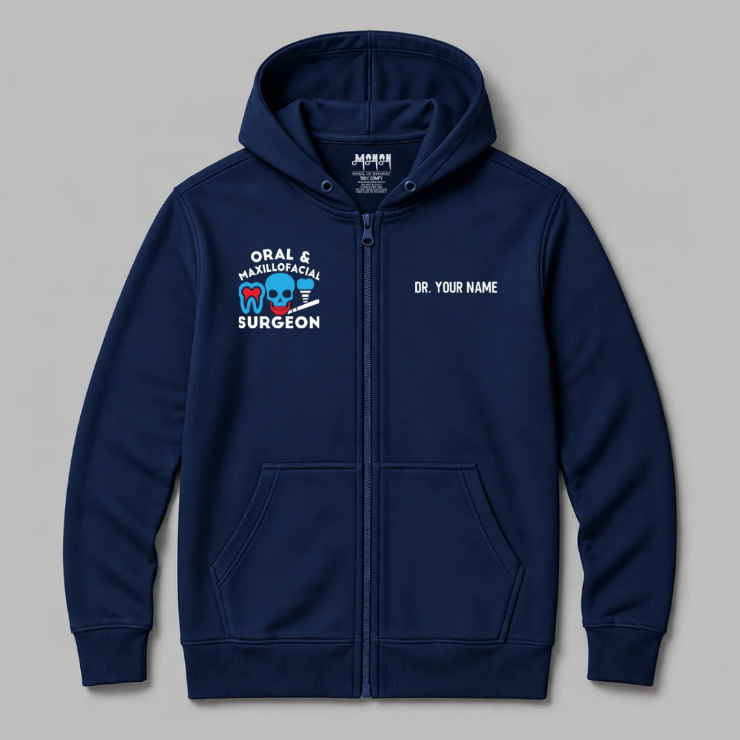 Definition Of Oral &amp; Maxillofacial Surgeon - Personalized Unisex Zip Hoodie