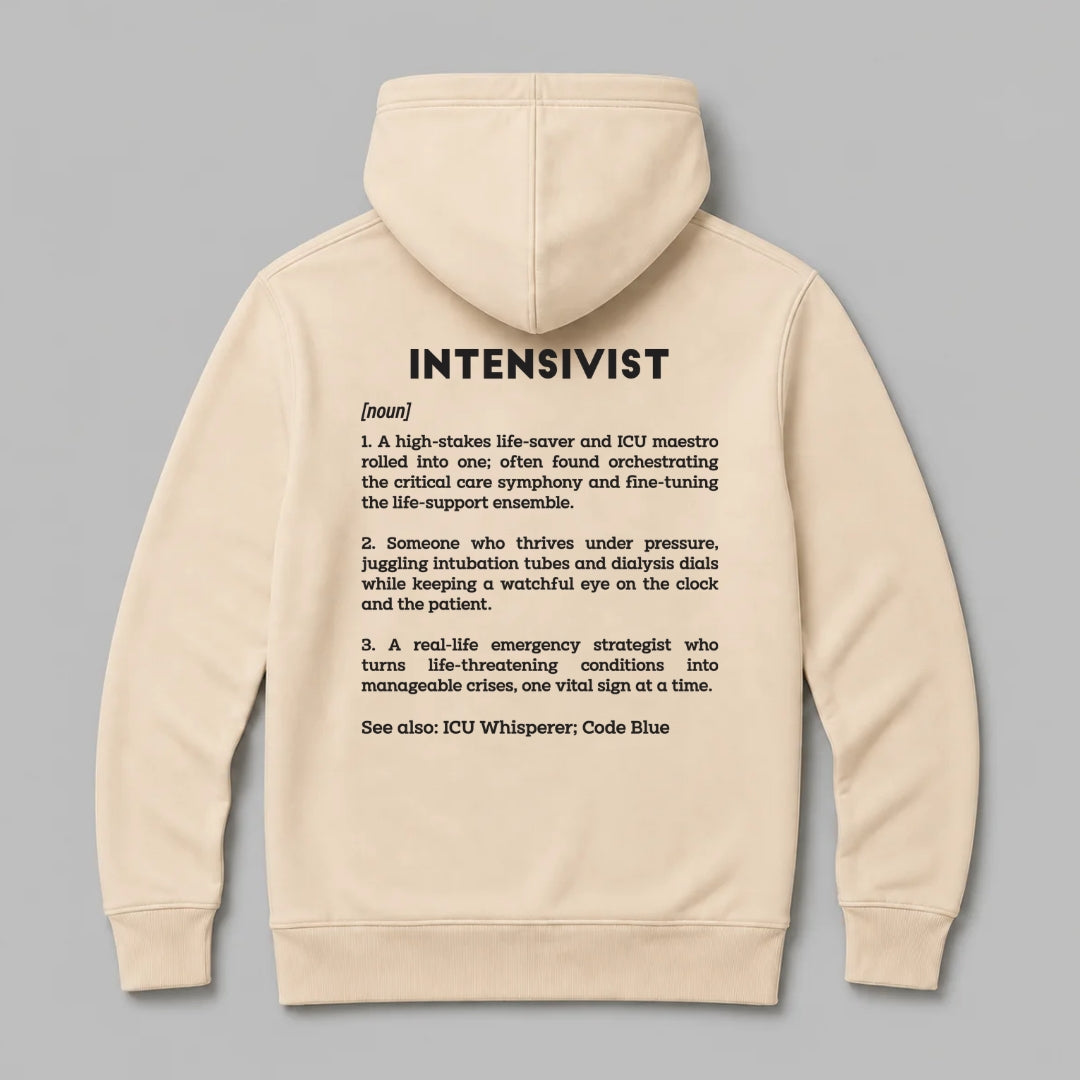 Definition Of Intensivist - Personalized Unisex Zip Hoodie
