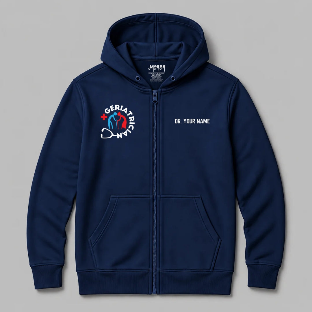 Definition Of Geriatrician - Personalized Unisex Zip Hoodie