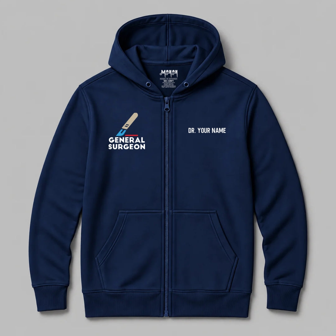 Definition Of General Surgeon - Personalized Unisex Zip Hoodie