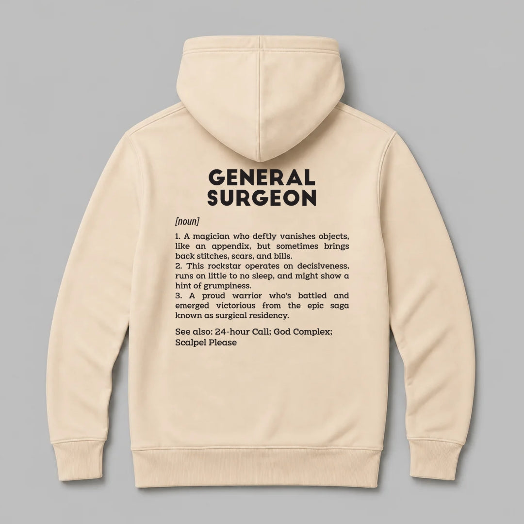 Definition Of General Surgeon - Personalized Unisex Zip Hoodie