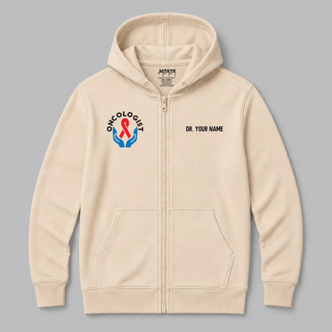 Definition Of Oncologist - Personalized Unisex Zip Hoodie
