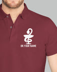 Personalized Unisex Polo T-shirt With Medical Symbol | Gift for Doctors & Nurses