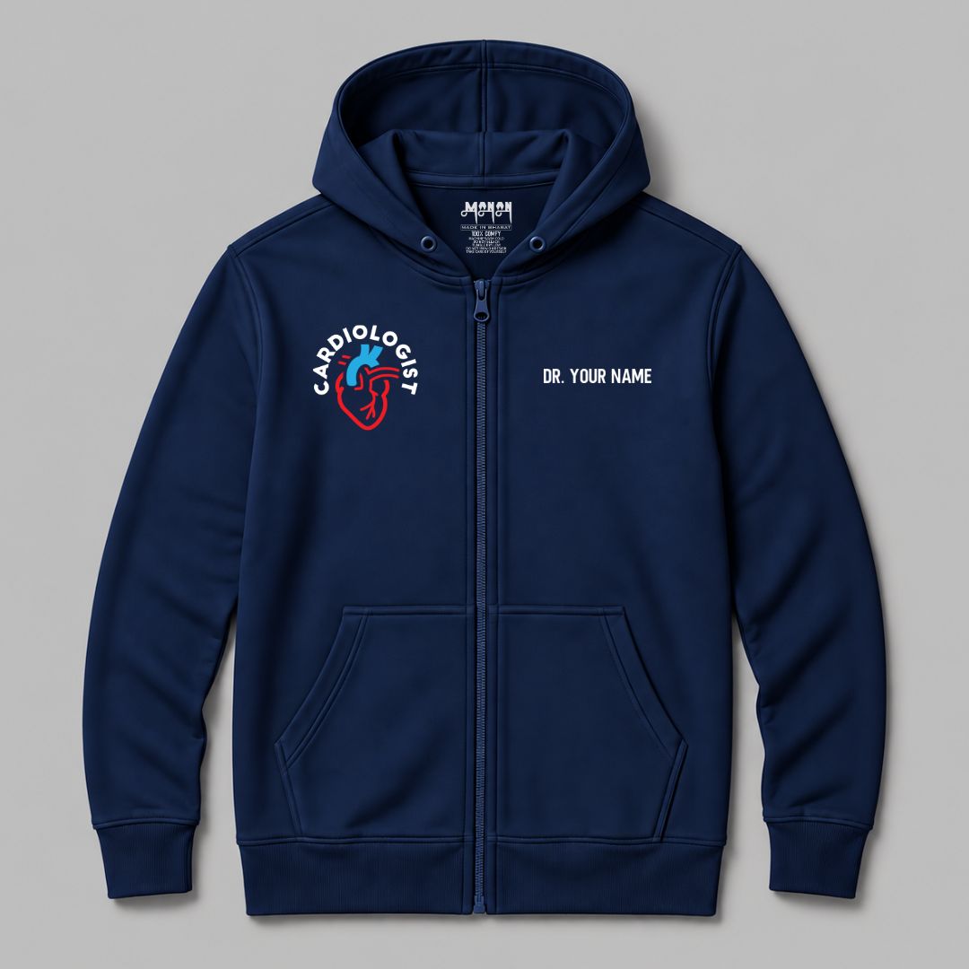 Definition Of Cardiologist - Personalized Unisex Zip Hoodie