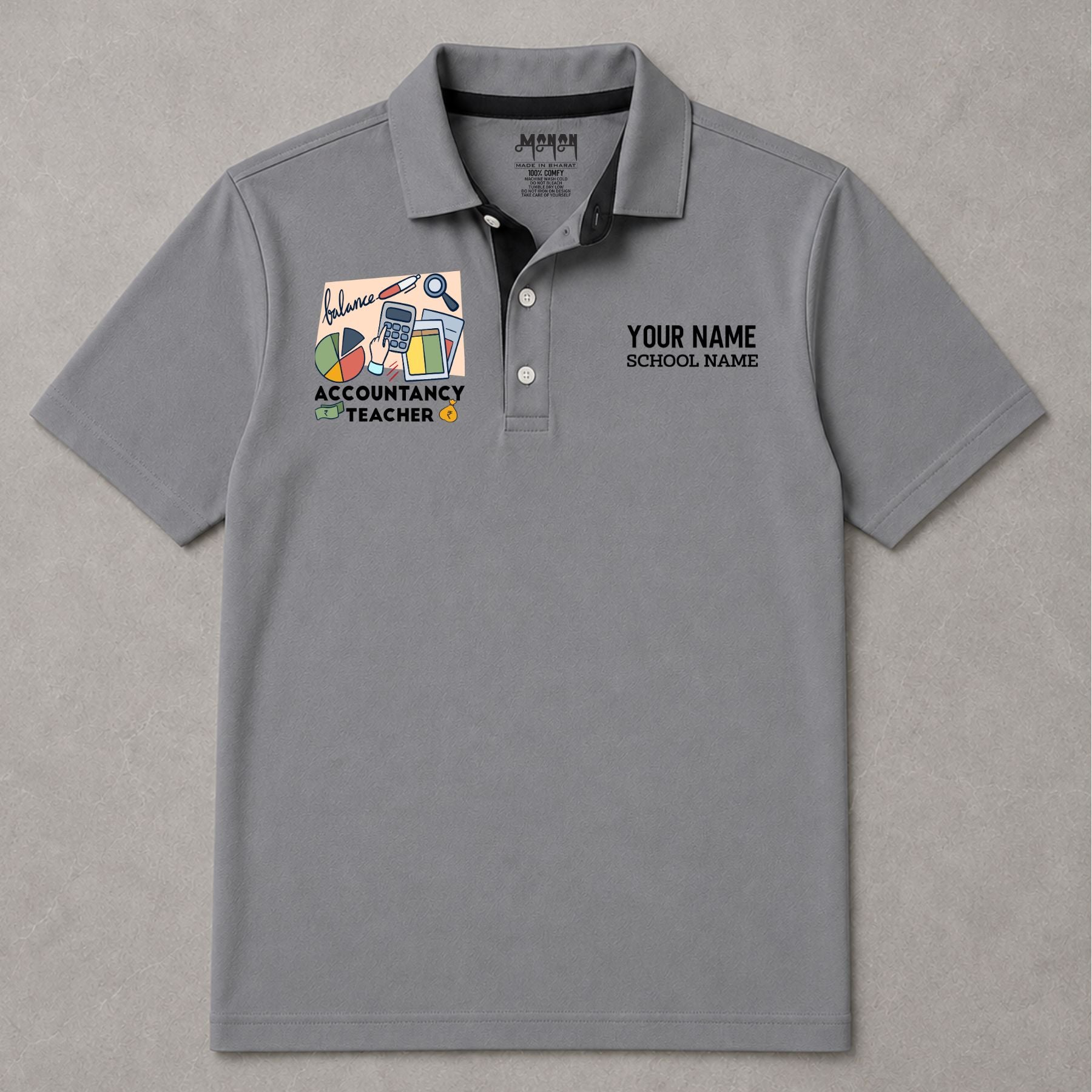 Accountancy Teacher - Personalized Unisex Polo T-shirt