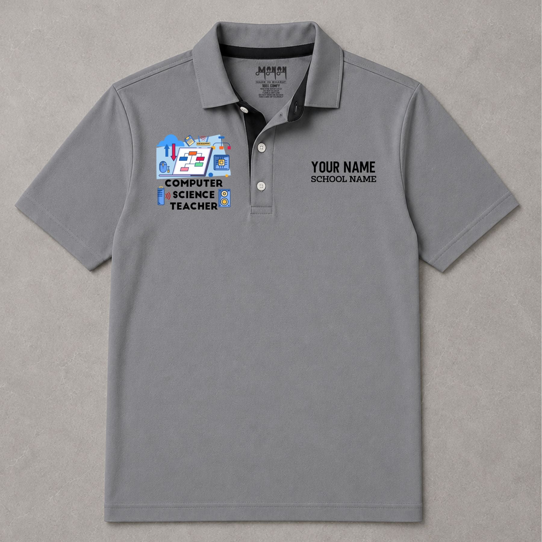 Computer Science Teacher - Personalized Unisex Polo T-shirt