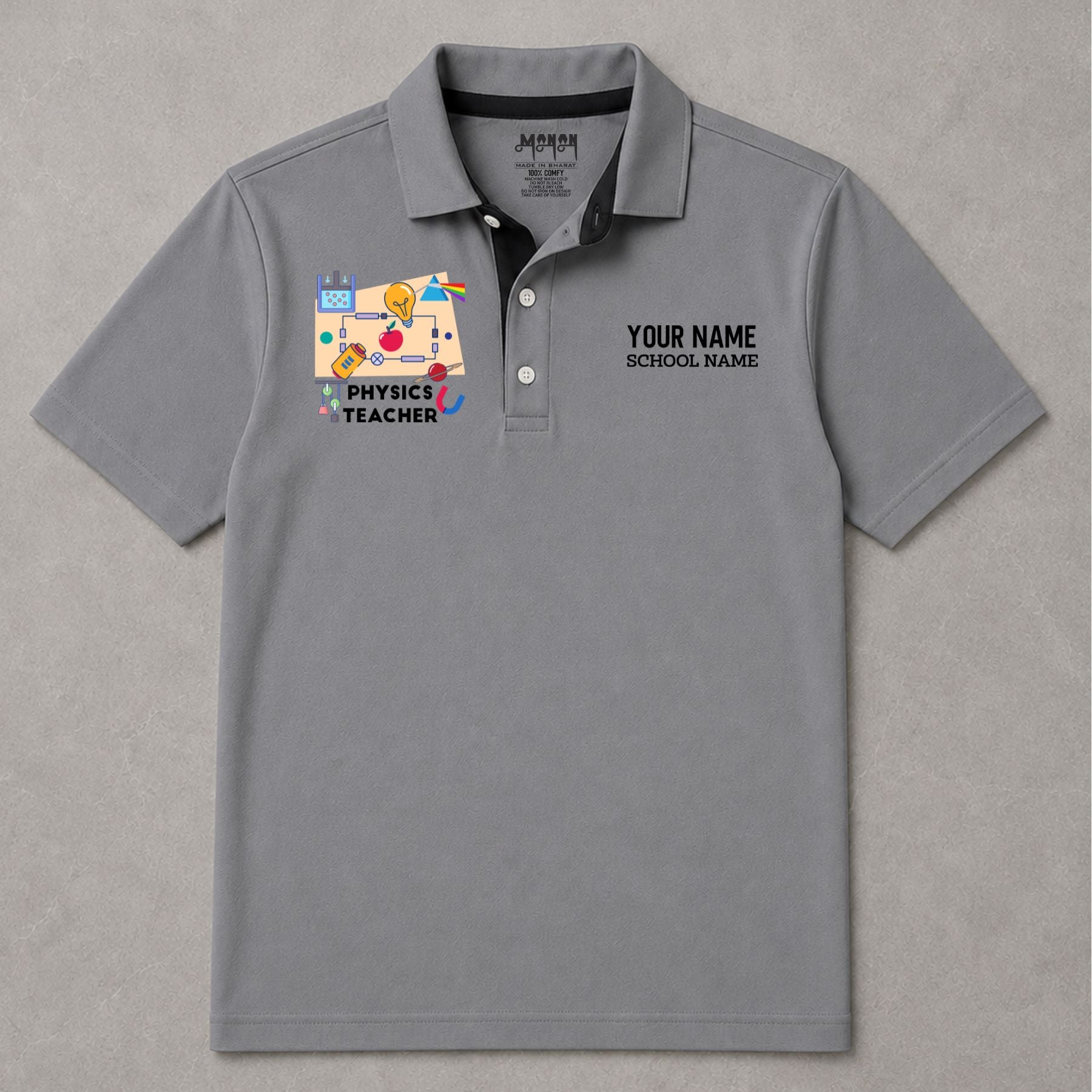 Physics Teacher - Personalized Unisex Polo T-shirt