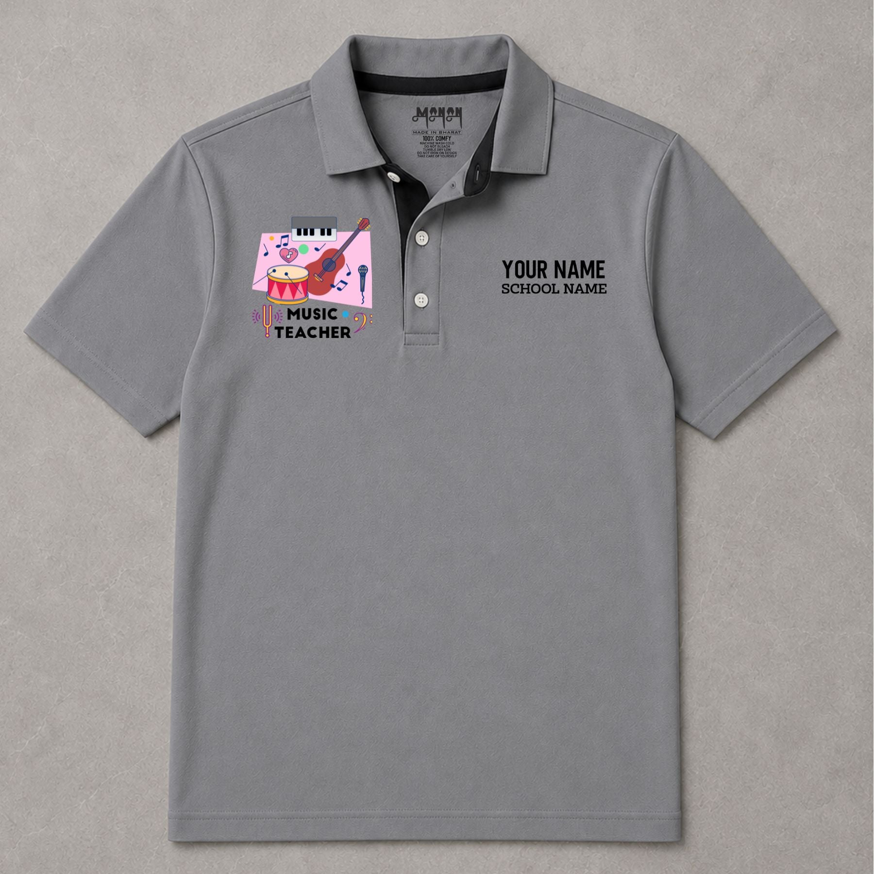 Music Teacher - Personalized Unisex Polo T-shirt