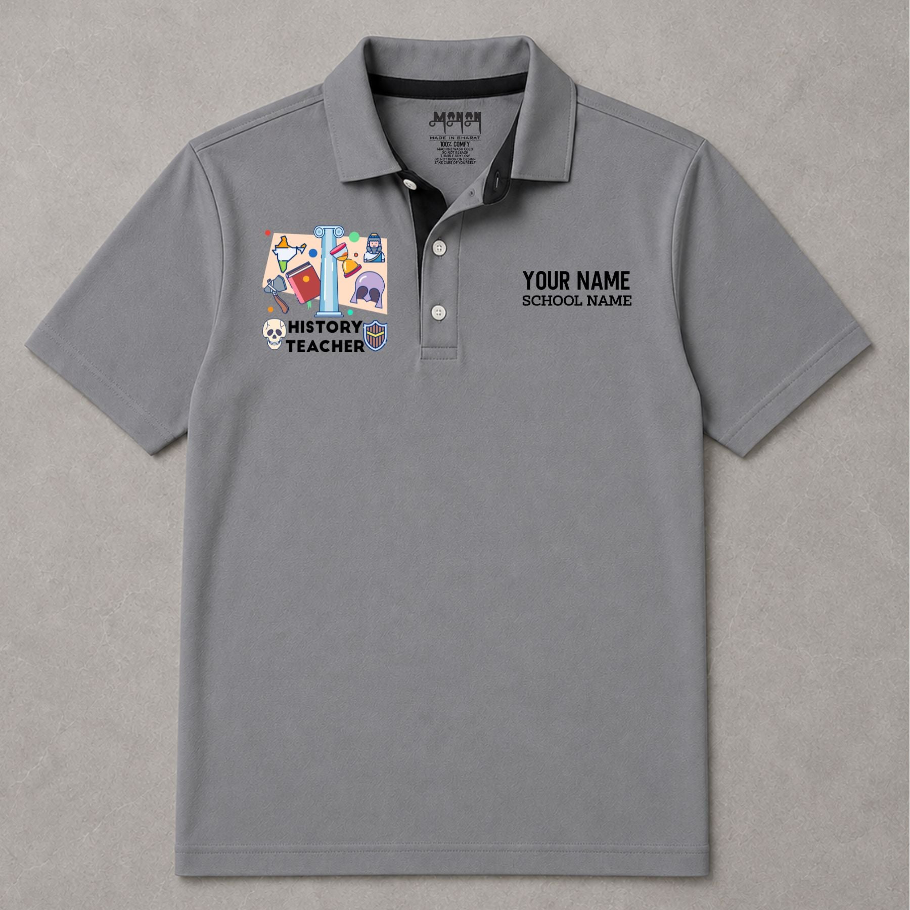 History Teacher - Personalized Unisex Polo T-shirt