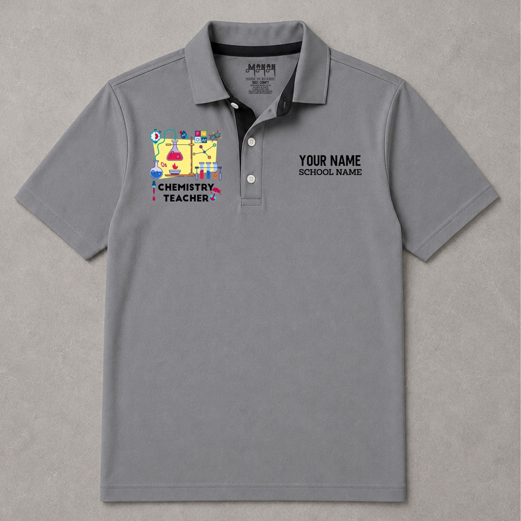 Chemistry Teacher - Personalized Unisex Polo T-shirt
