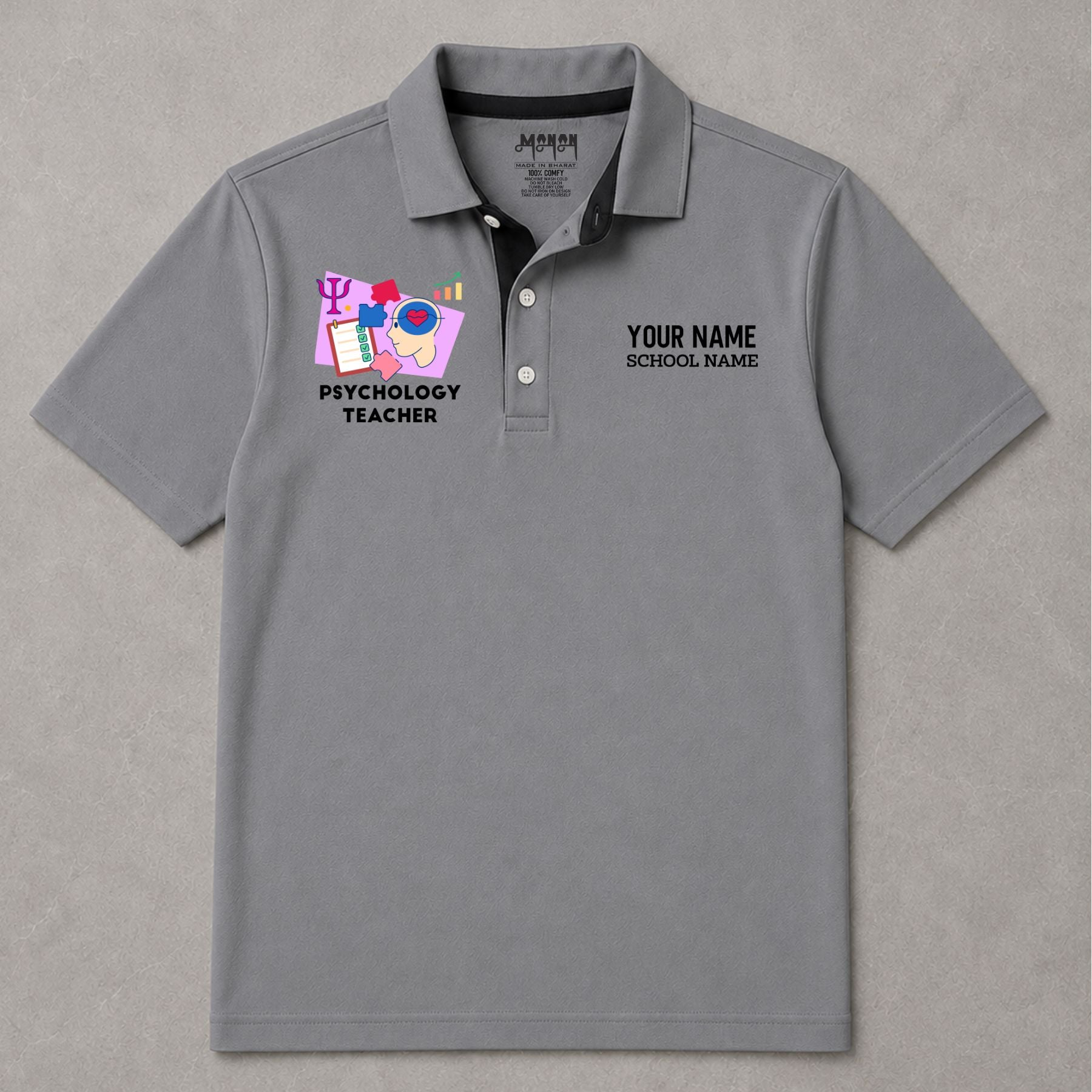 Psychology Teacher - Personalized Unisex Polo T-shirt