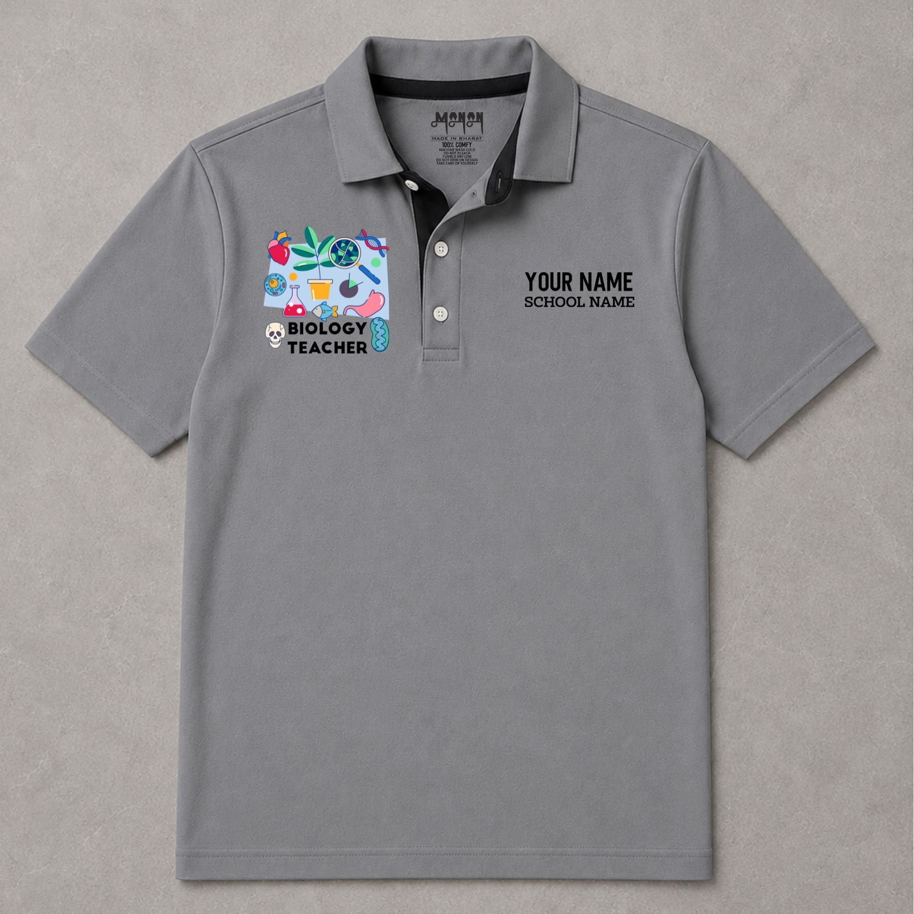 Biology Teacher - Personalized Unisex Polo T-shirt