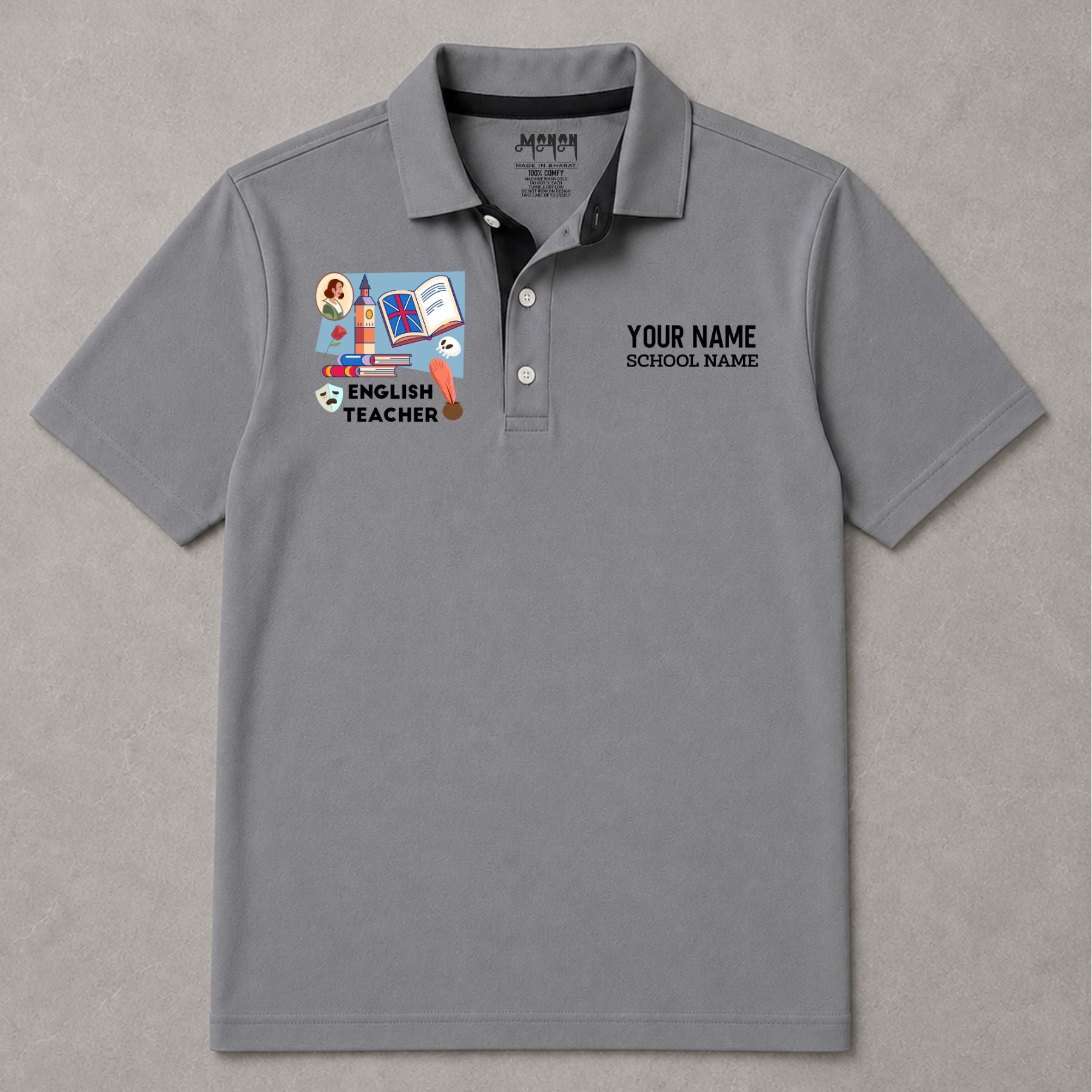 English Teacher - Personalized Unisex Polo T-shirt