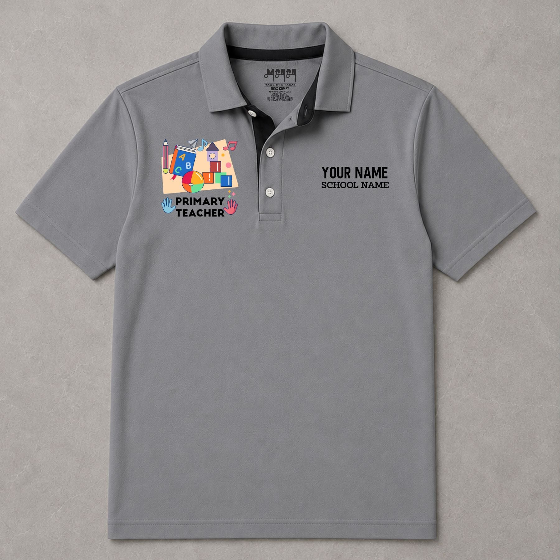 Primary Teacher - Personalized Unisex Polo T-shirt