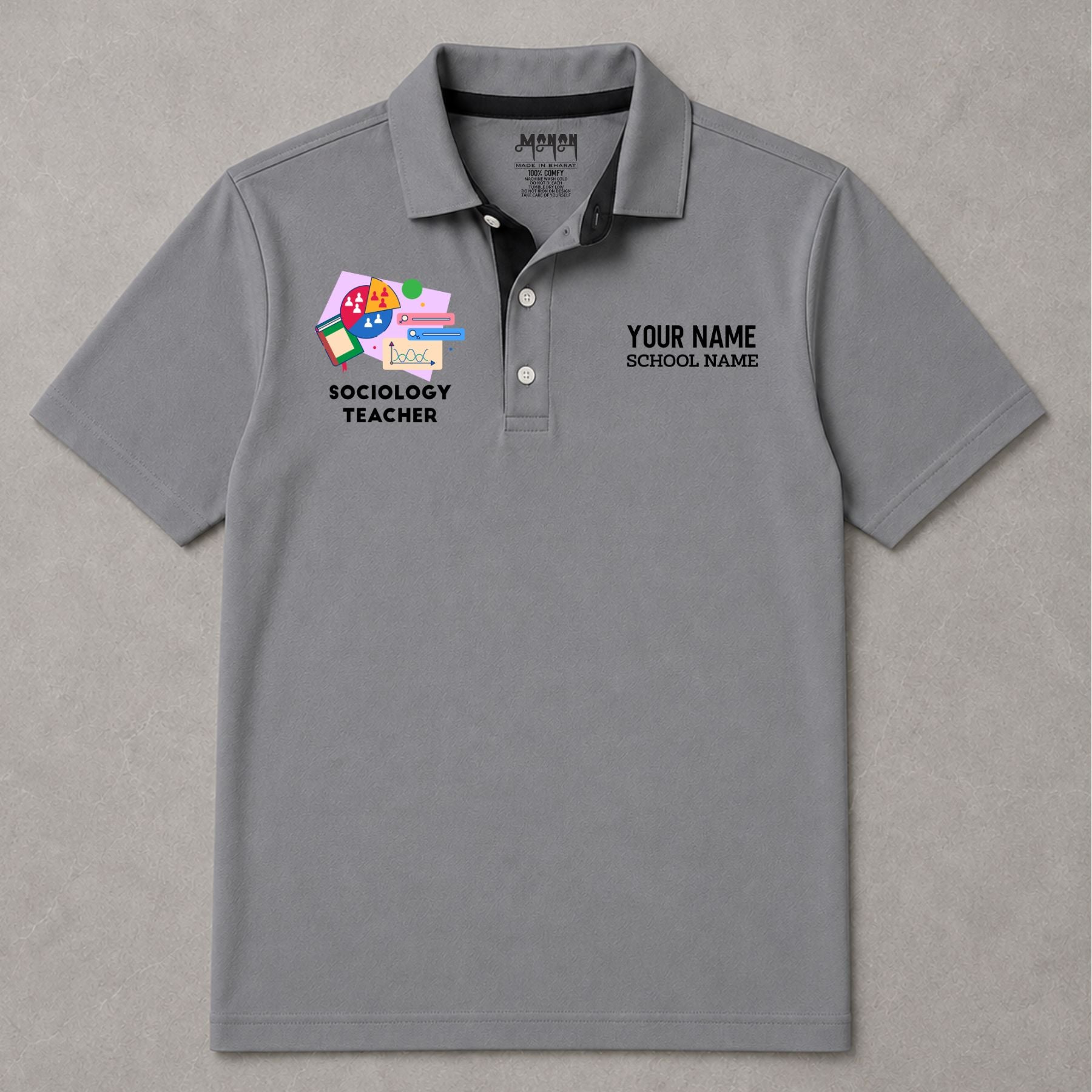 Sociology Teacher - Personalized Unisex Polo T-shirt