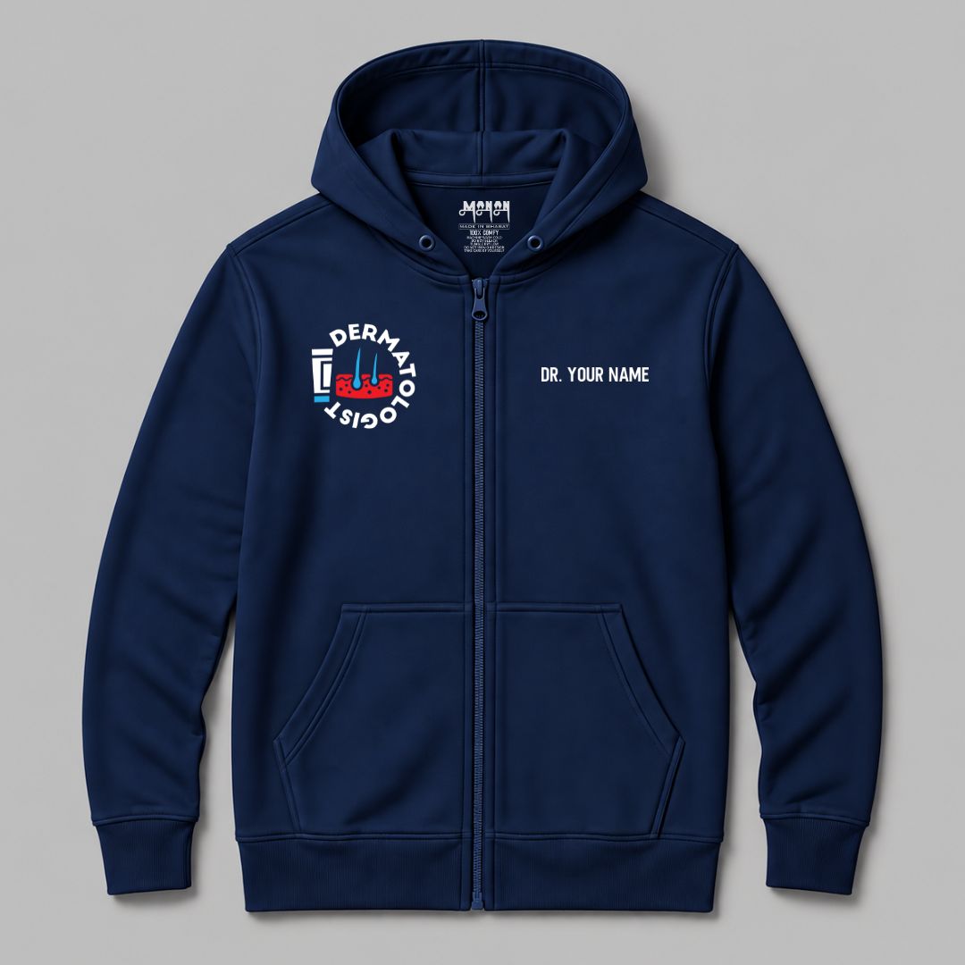 Definition Of Dermatologist - Personalized Unisex Zip Hoodie