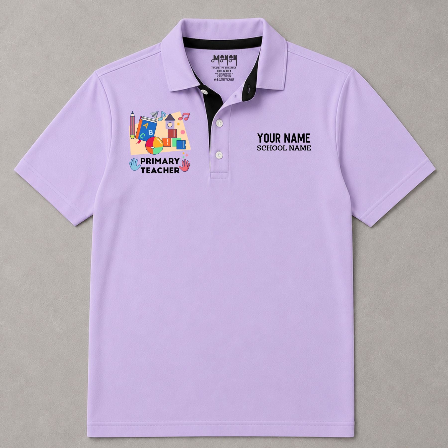 Primary Teacher - Personalized Unisex Polo T-shirt