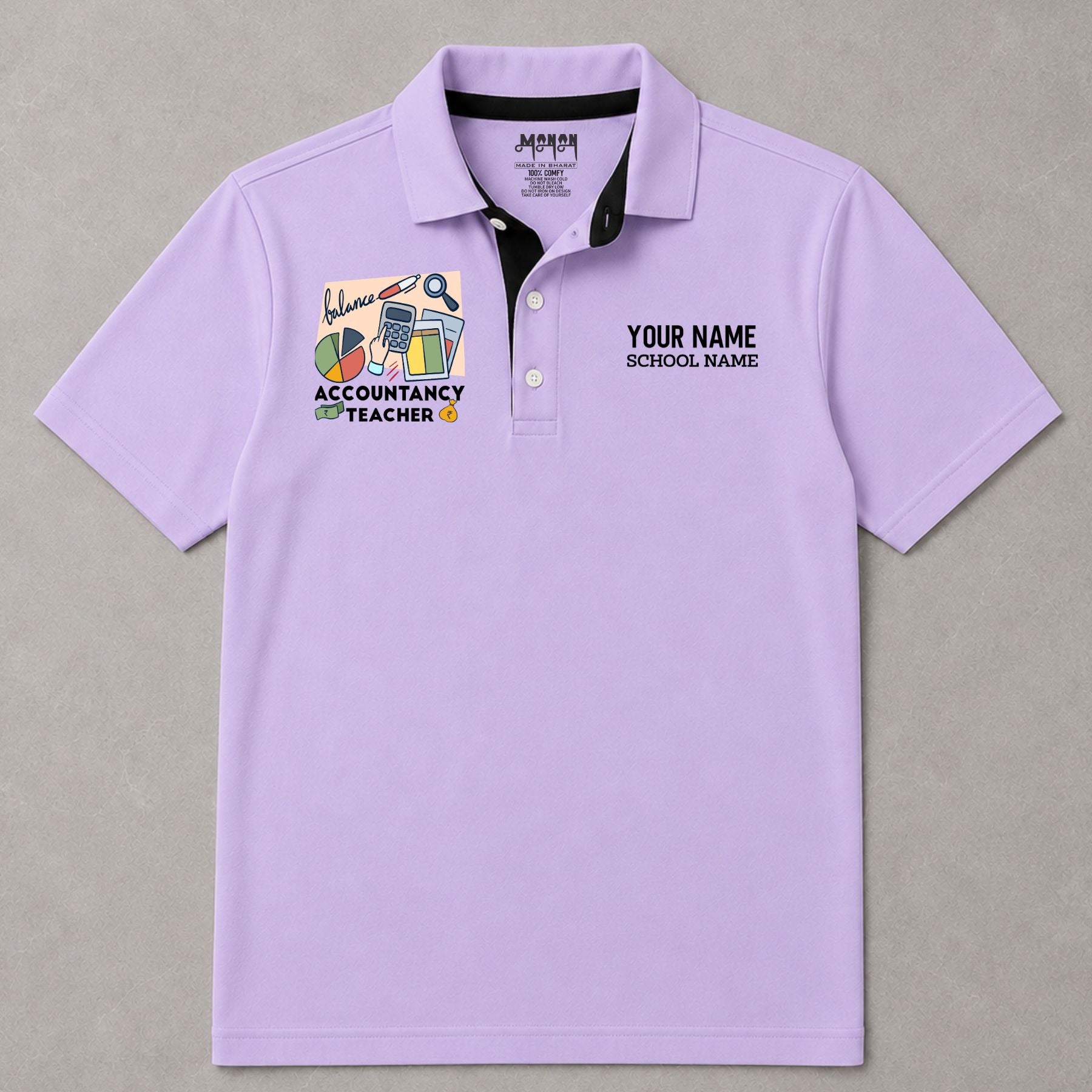 Accountancy Teacher - Personalized Unisex Polo T-shirt