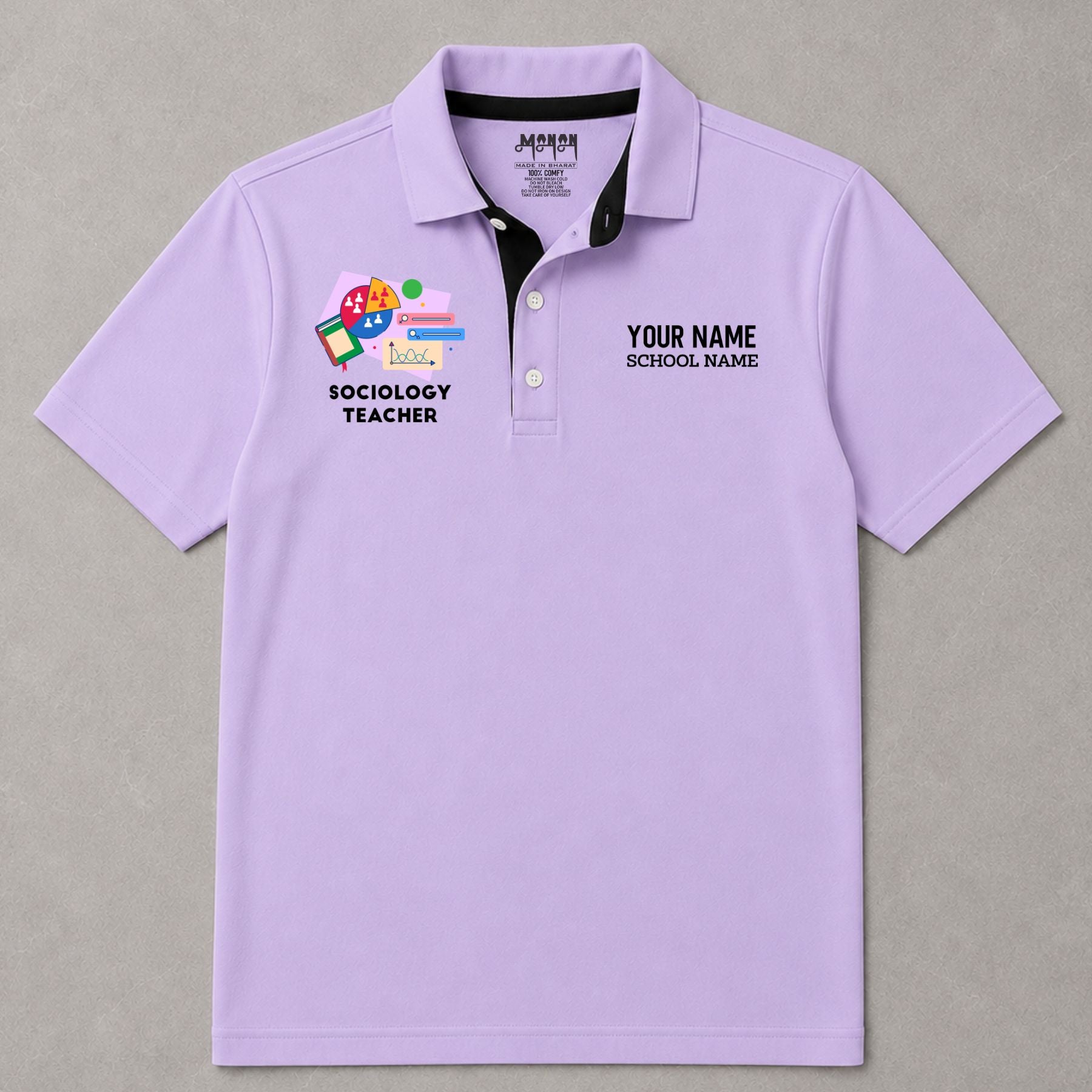 Sociology Teacher - Personalized Unisex Polo T-shirt