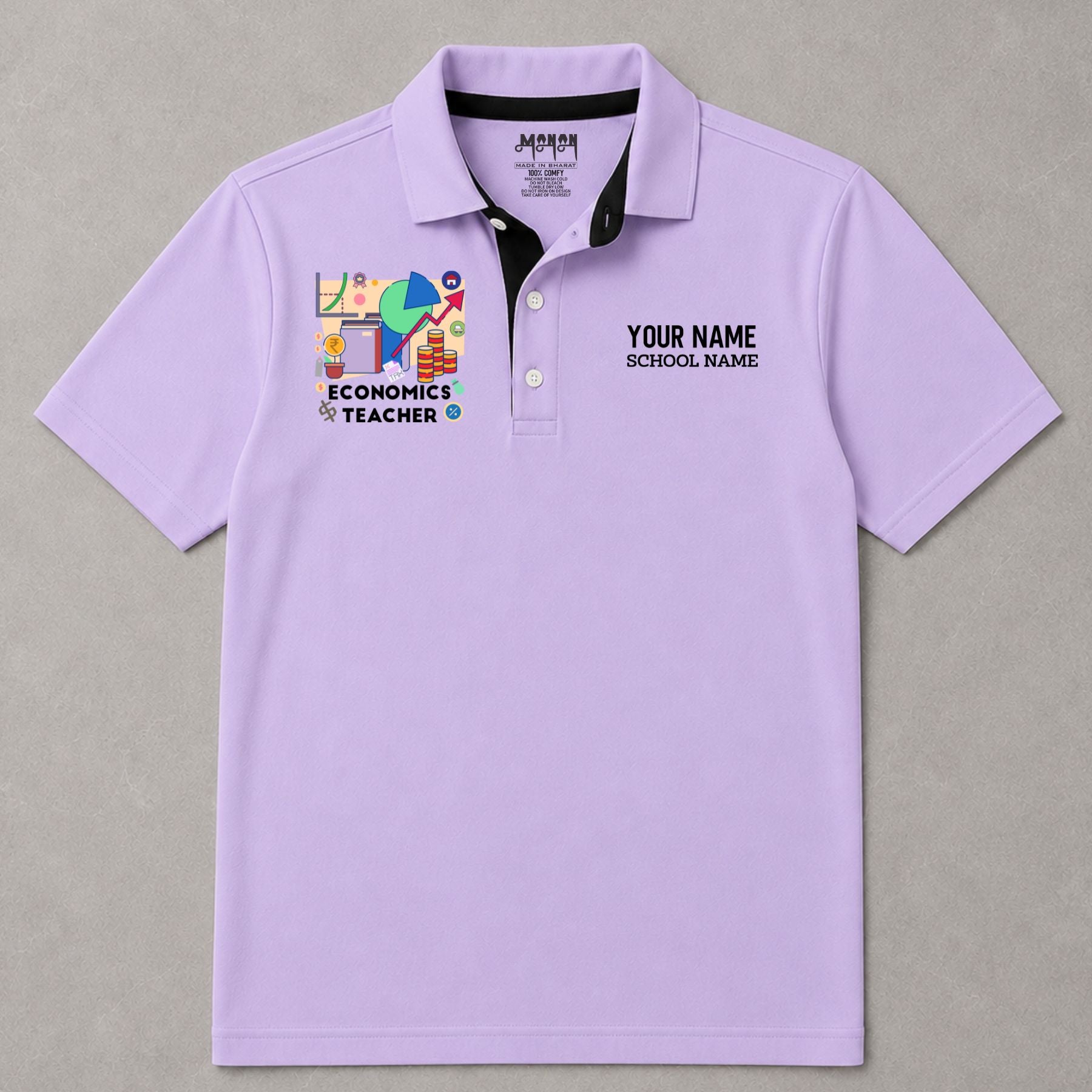 Economics Teacher - Personalized Unisex Polo T-shirt