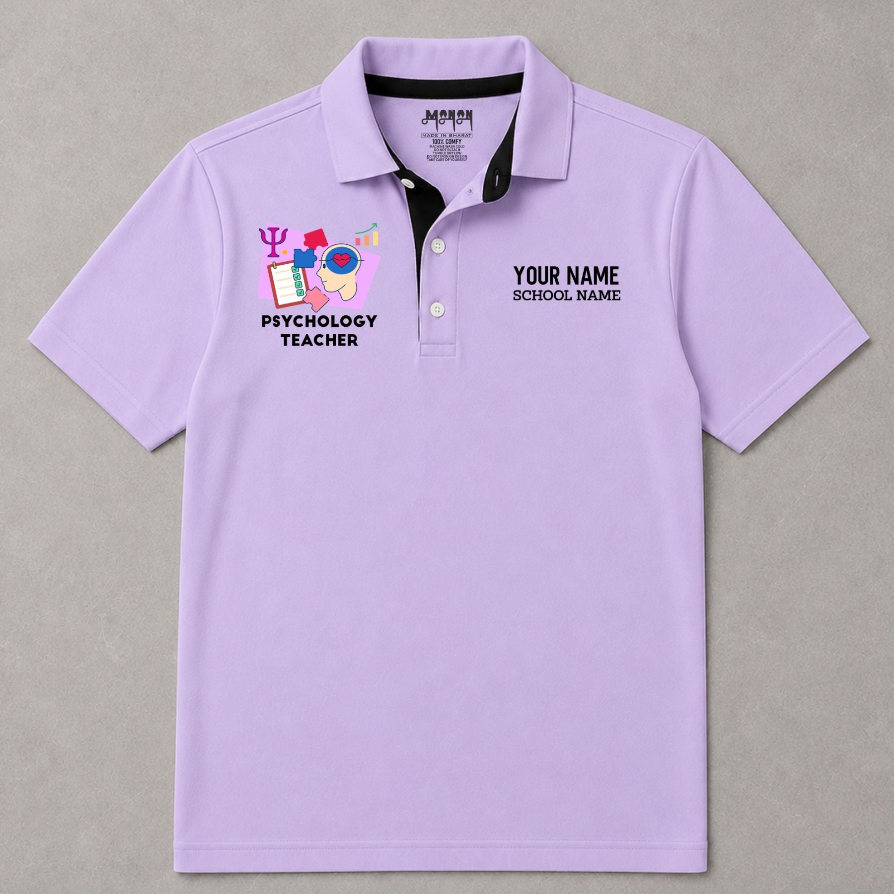 Psychology Teacher - Personalized Unisex Polo T-shirt