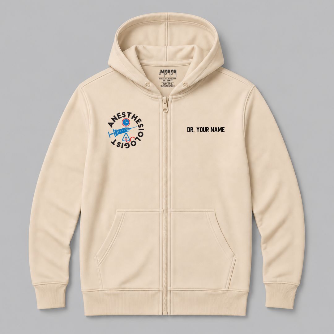 Definition Of Anesthesiologist - Personalized Unisex Zip Hoodie