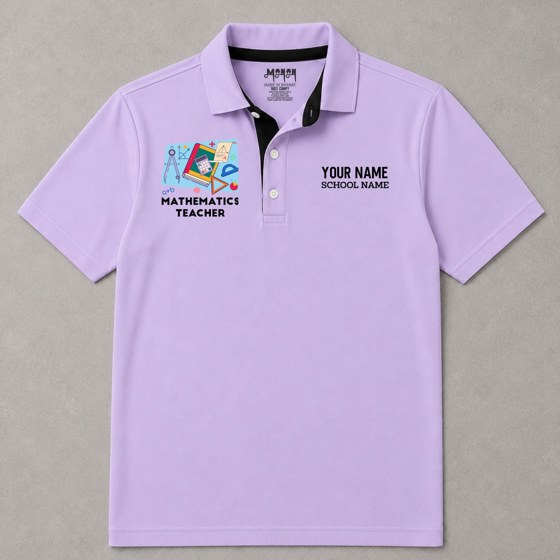 Mathematics Teacher - Personalized Unisex Polo T-shirt