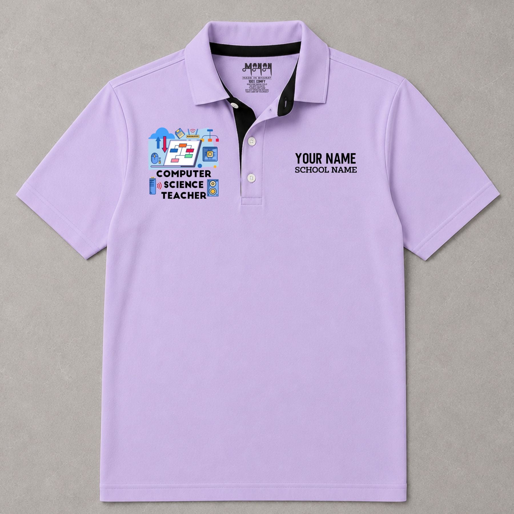 Computer Science Teacher - Personalized Unisex Polo T-shirt