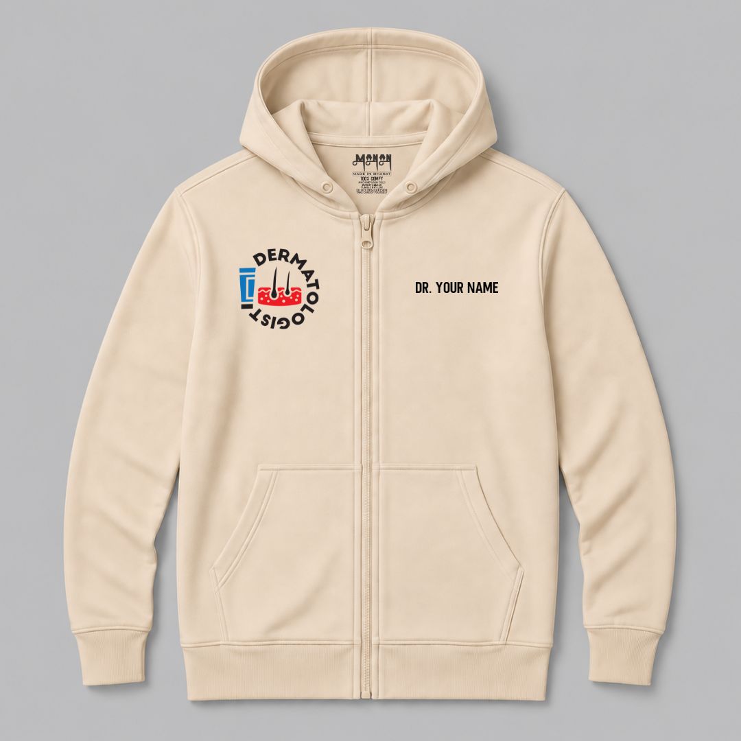 Definition Of Dermatologist - Personalized Unisex Zip Hoodie