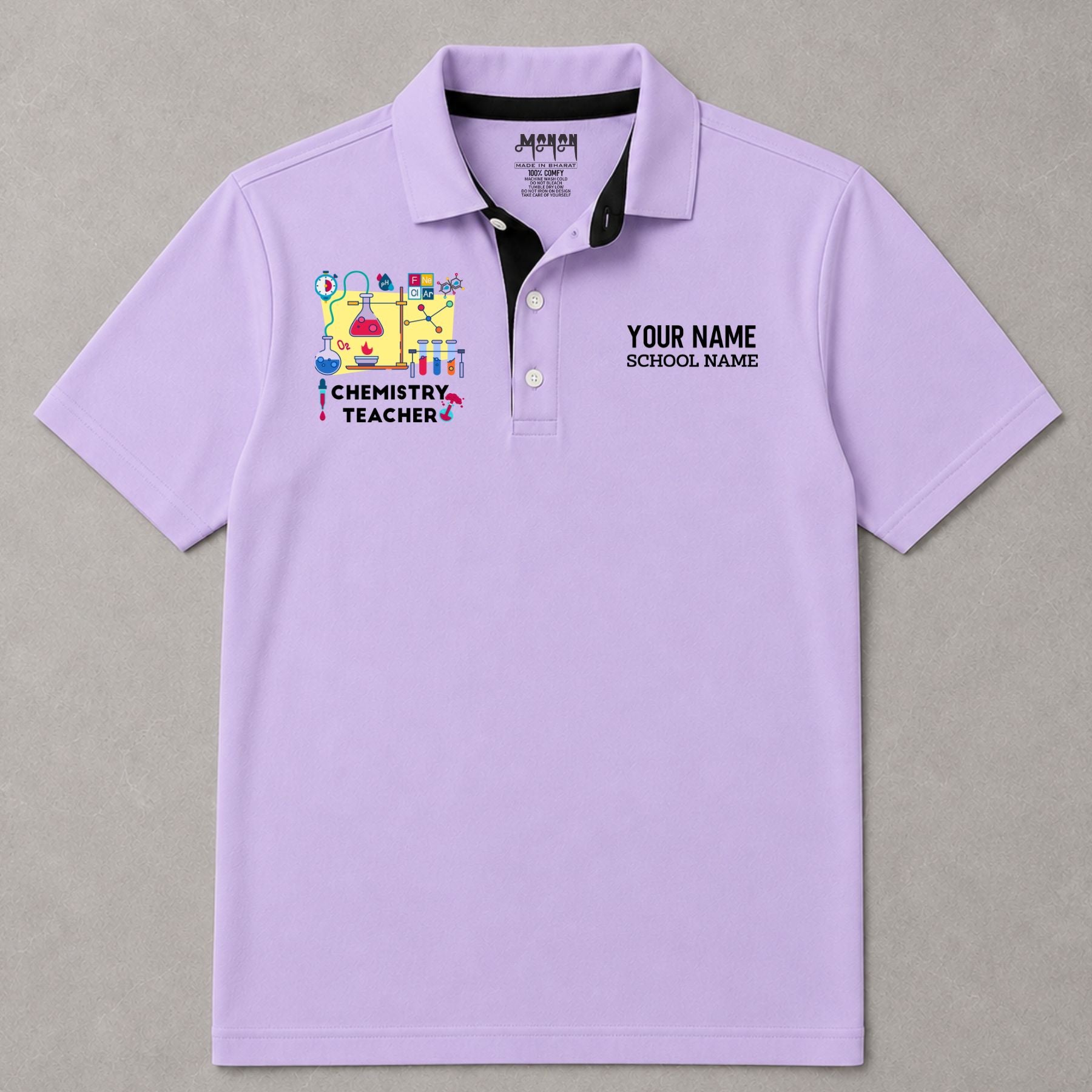 Chemistry Teacher - Personalized Unisex Polo T-shirt