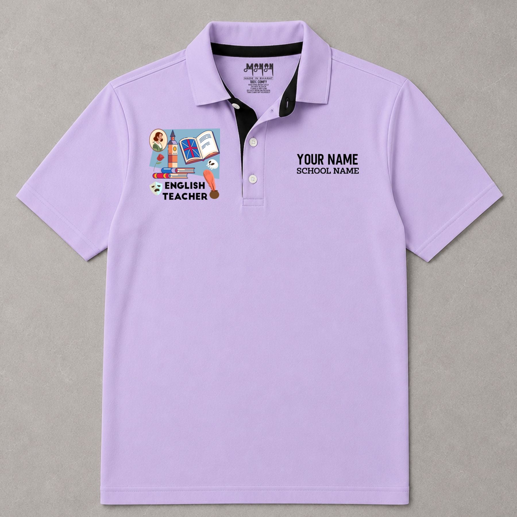 English Teacher - Personalized Unisex Polo T-shirt