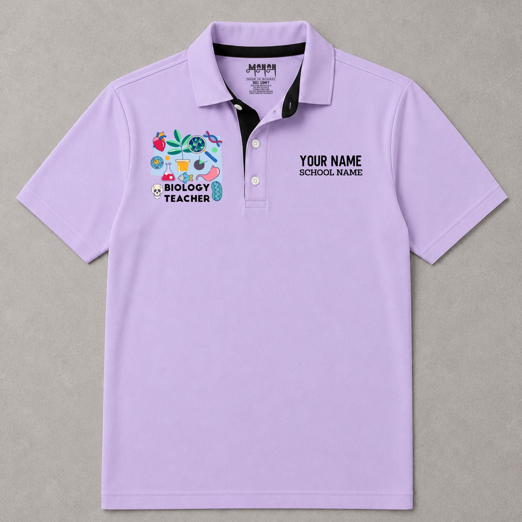 Biology Teacher - Personalized Unisex Polo T-shirt