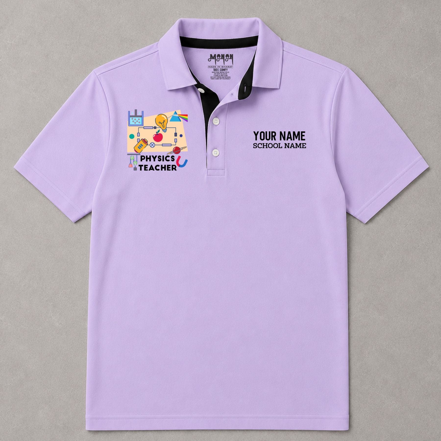 Physics Teacher - Personalized Unisex Polo T-shirt