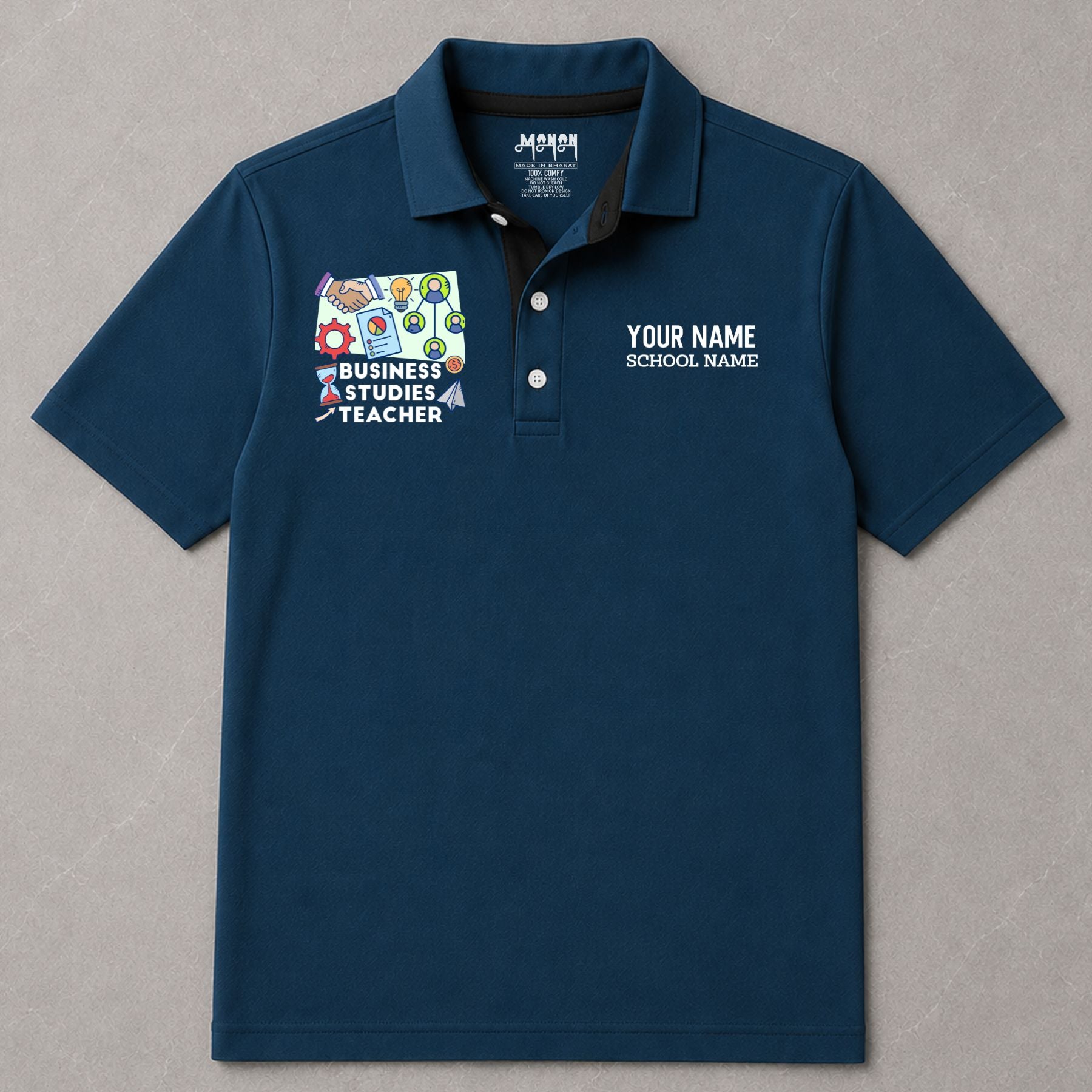 Business Studies Teacher - Personalized Unisex Polo T-shirt