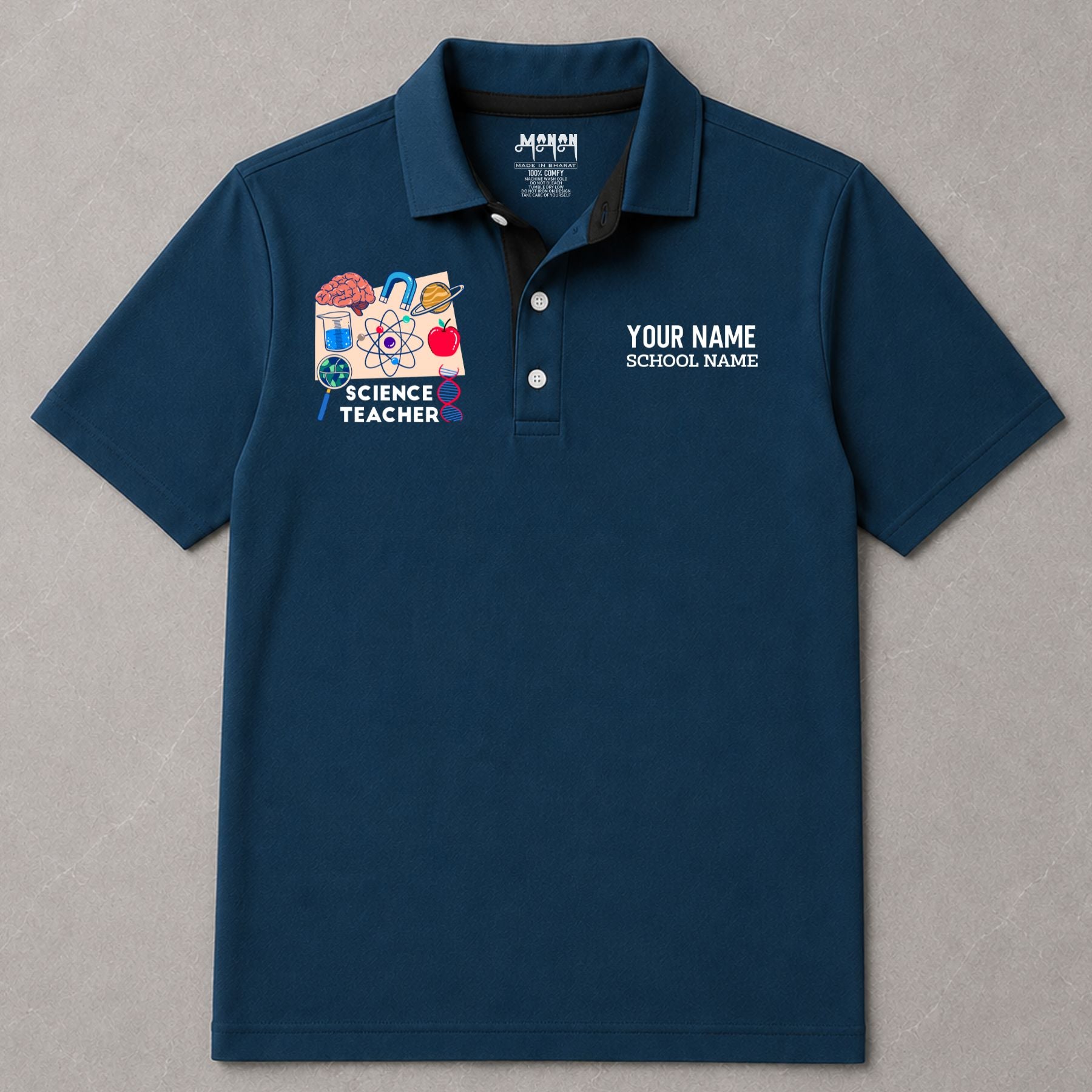 Science Teacher - Personalized Unisex Polo T-shirt