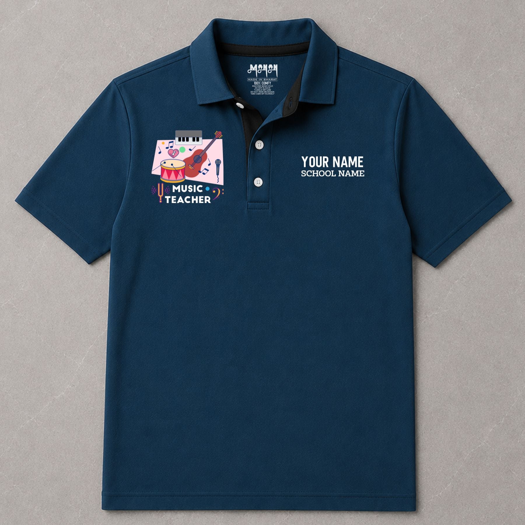 Music Teacher - Personalized Unisex Polo T-shirt
