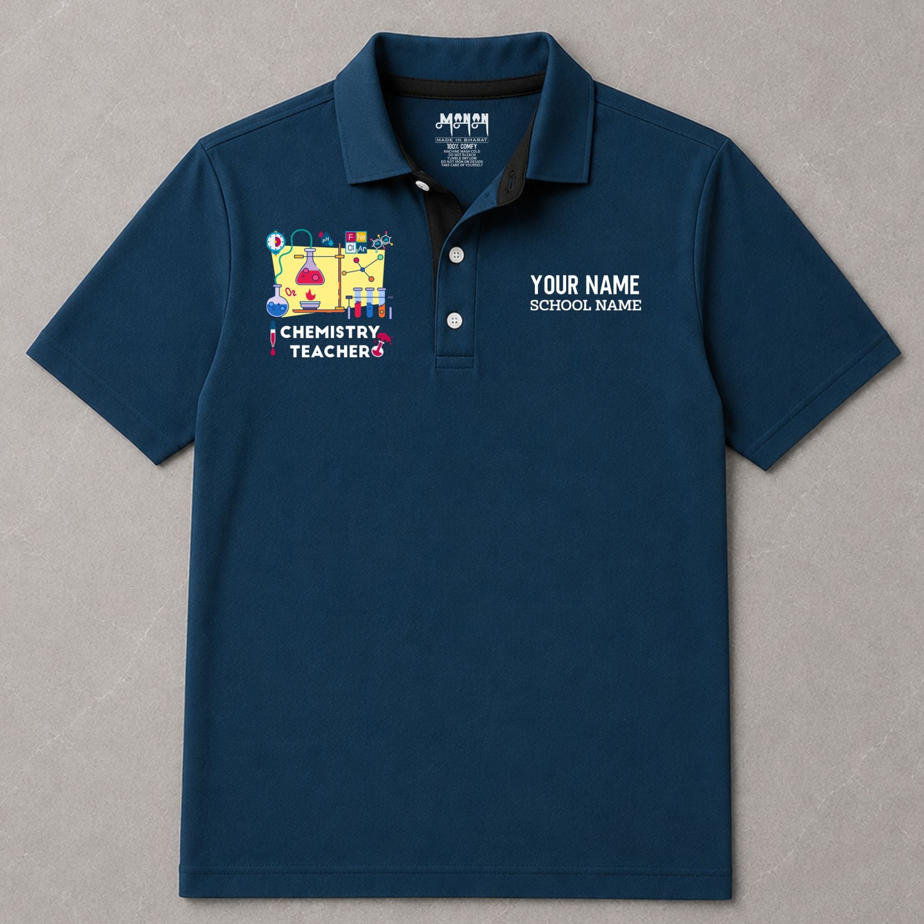 Chemistry Teacher - Personalized Unisex Polo T-shirt