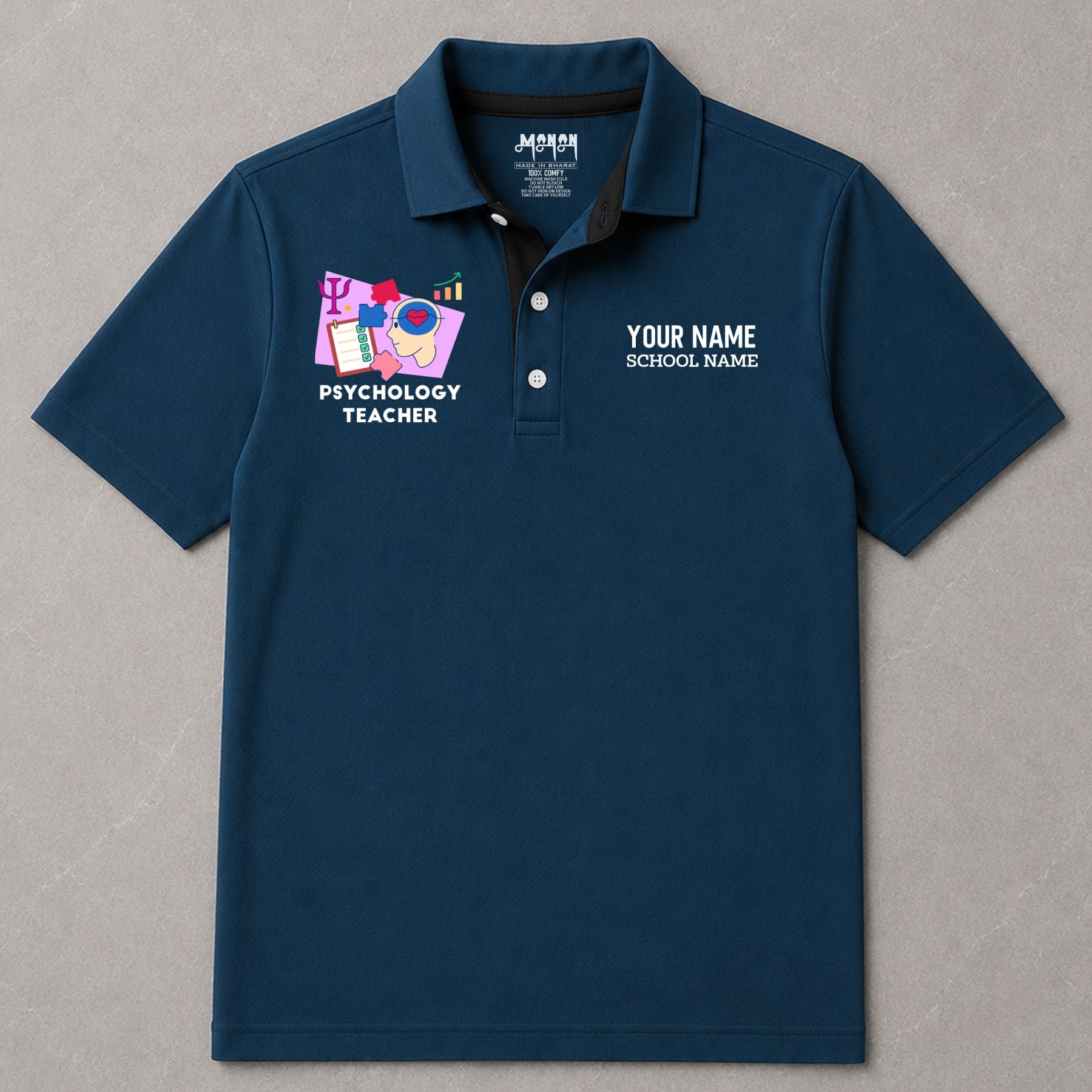 Psychology Teacher - Personalized Unisex Polo T-shirt