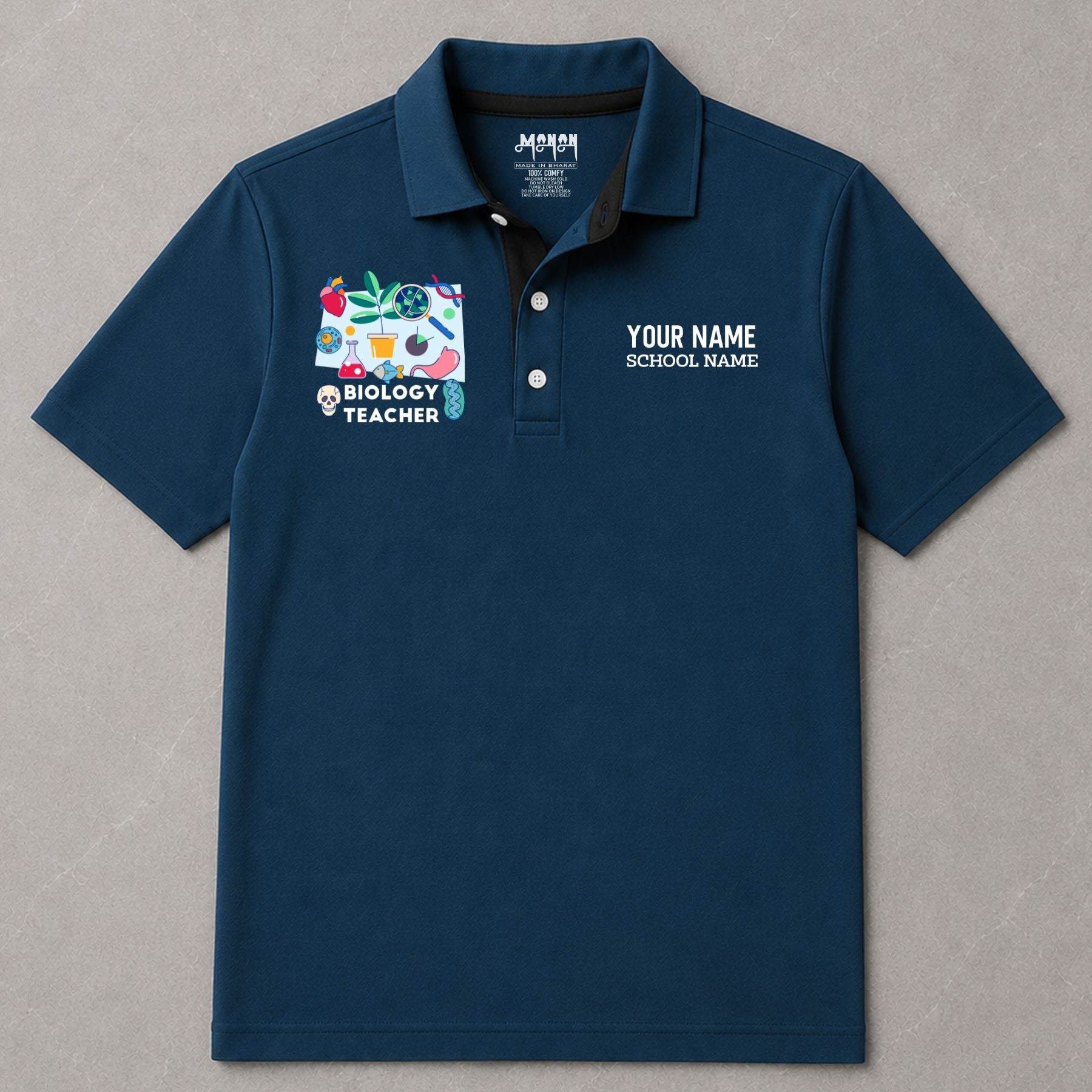 Biology Teacher - Personalized Unisex Polo T-shirt