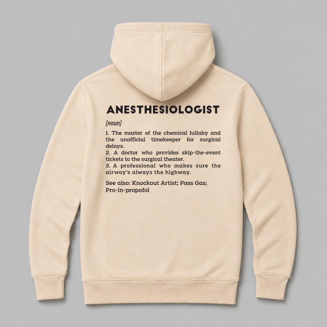Definition Of Anesthesiologist - Personalized Unisex Zip Hoodie
